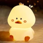 Cute Silicone Duck Night Light for Kids Bedroom