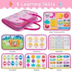 Montessori Busy Book for Kids Pink - Educational Activity Toy - Image 2