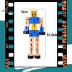 Wooden Robot Toy for Kids - Eco-Friendly & Educational Playtime Fun - Image 2